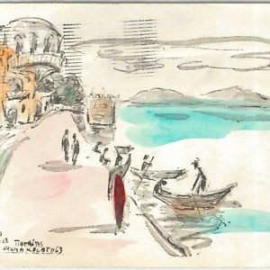 56431 -   ISRAEL -  VINTAGE POSTCARD : Tiberias טְבֶרְיָה  1960