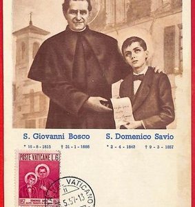 ai5855 - VATICAN  - Postal History - MAXIMUM CARD - Religion - 1957