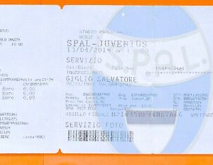 C2211- Vecchio BIGLIETTO PARTITA CALCIO- 2019 SPAL VS JUVENTUS
