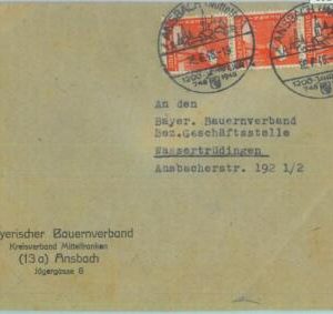 85208 - GERMANY Allied Occupation - POSTAL HISTORY - Michel 946 MEF on COVER