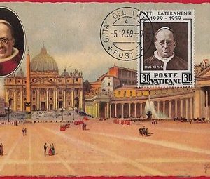 ai5859 - VATICAN  - Postal History - MAXIMUM CARD - Religion - 1959