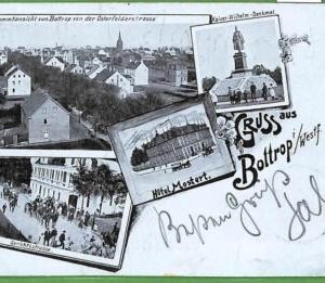 ah1336 - GERMANY - VINTAGE POSTCARD Ansichtskarten - Gruss aus Bottrop - 1900