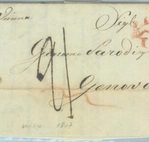 88817 - AUSTRIA - POSTAL HISTORY - Prephilatelic COVER from WIEN to ITALY 1818