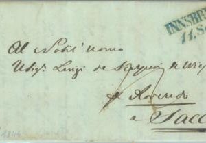 88818 - AUSTRIA - POSTAL HISTORY - Prephilatelic COVER from INNSBRUCK  1844