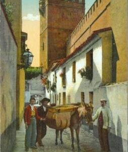 92406 - SPAIN - Postal Antigua VINTAGE  POSTCARD -  SEVILLA  Calle de la JUDERIA