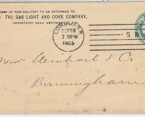 66438 - GREAT BRITAIN - Postal History - PRIVATE PRINTING Stationery Cover 1903