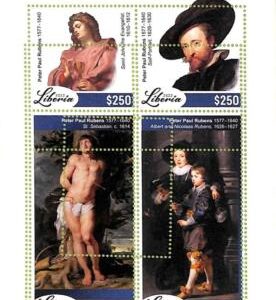 A9008 - LIBERIA - ERROR MISPERF Stamp Sheet  - 2022 - ART, Peter Paul Rubens