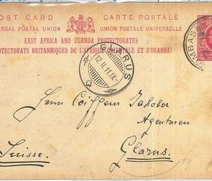 69138 - EAST AFRICA UGANDA - Picture  STATIONERY CARD to SWITZERLAND 1911