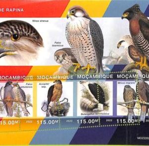 A9066 - Mozambique - ERROR MISPERF Stamp Sheet - 2022 - Birds, Owls