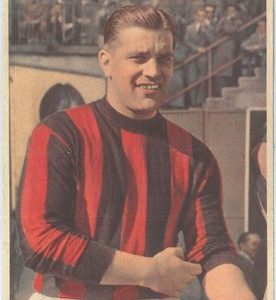 72992 -  ITALY - Vintage Card - FOOTBALL: Gunnar Nordhal MILAN  1956