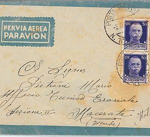 ITALIA  - storia postale - BUSTA:  POSTA MILITARE  Albania PM 101