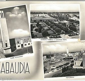 60584  - CARTOLINA d'Epoca - LATINA provincia : Sabaudia 1956