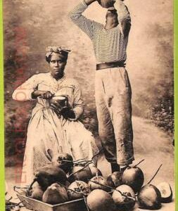 ae9143 - GUADELOUPE -  VINTAGE  POSTCARD - Ethnic