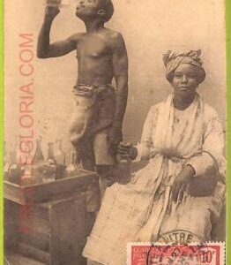 ae9141 - GUADELOUPE -  VINTAGE  POSTCARD - ETHNIC