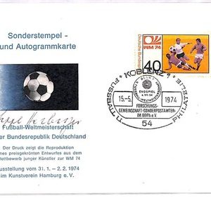 ai4011 - Germany - POSTAL HISTORY - Card - FOOTBALL  - 1974 Sepp Herberger