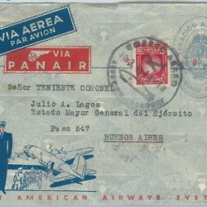 69329 - PARAGUAY - POSTAL HISTORY -  AIRMAIL  COVER to ARGENTINA 1941