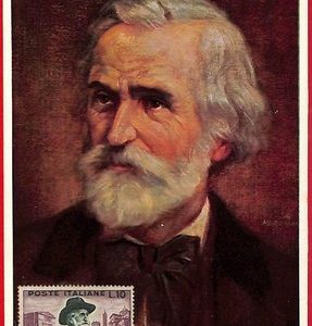 ai5851 - ITALY  - Postal History - MAXIMUM CARD - MUSIC, Giuseppe Verdi