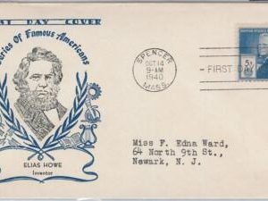 52525 - UNITED STATES - CACHET FDC COVER: Scott # 892 ELIAS HOWE Science