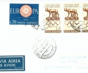71014 - ITALY - Postal History - FIRST FLIGHT:  ROME / CAMBODIA - # 445 DB 1961