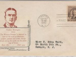 52521 - UNITED STATES - CACHET FDC COVER: Scott # 888 FREDERIC REMINGTON Art