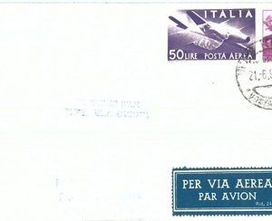 71015 - ITALY - Postal History - FIRST FLIGHT:  ROME / CASABLANCA  # 449 AB 1961