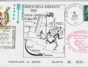 50071 - ITALY / USA - SPECIAL COVER mixed franking SPORT Olympic Games 1976