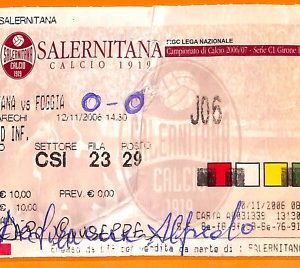 C2092- Vecchio BIGLIETTO PARTITA CALCIO - 2006 SALERNITANA VS FOGGIA