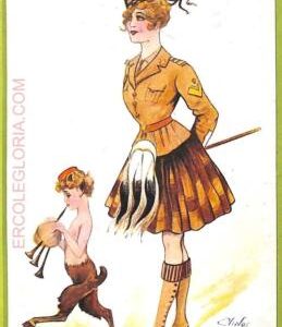 af1527 - VINTAGE POSTCARD - Glamour - ARTIST SIGNED - Minos 1917 Scotts SCOTTISH