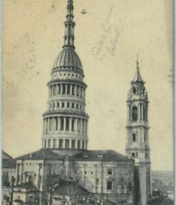 90923  - CARTOLINA d'Epoca - NOVARA Città -  CUPOLA di SAN GAUDENZIO  1905