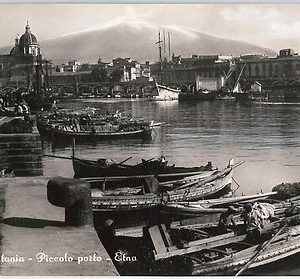 44198    CARTOLINA d'Epoca - CATANIA Città - PORTO 1953