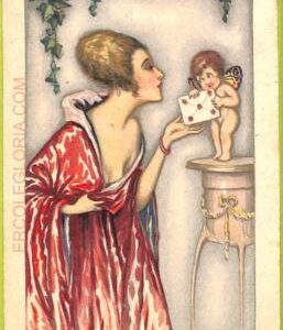 af1531 - VINTAGE POSTCARD - Glamour Ladies Donnine - ARTIST SIGNED Bertiglia