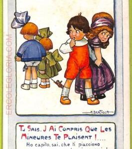 af1553 - VINTAGE POSTCARD -Glamour Ladies Donnine - ARTIST SIGNED - Bertiglia