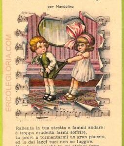 af1554 - VINTAGE POSTCARD - Glamour Ladies  - ARTIST SIGNED Bertiglia MUSIC
