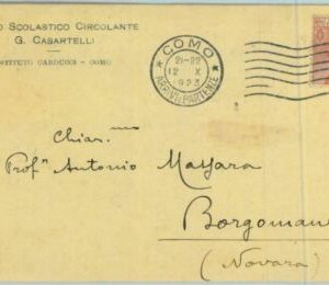 90933  - CARTOLINA d'Epoca - COMO  Città - PUBBLICITARIA Museo Scolastico 1923