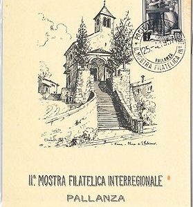 55899 - CARTOLINA d'Epoca  LAGO MAGGIORE: Pallanza PUBBLICITARIA ILLUSTRATA 1957