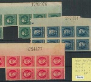 78668  -  HAVANA -  STAMPS Set:  EDIFIL  #  214 /16 IMPERF Blocks - MINT MNH