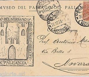 55901 - CARTOLINA d'Epoca  LAGO MAGGIORE: Pallanza PUBBLICITARIA ILLUSTRATA 1923