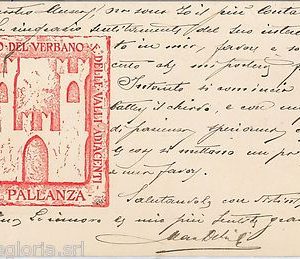 55905 - CARTOLINA d'Epoca  LAGO MAGGIORE: Pallanza PUBBLICITARIA ILLUSTRATA 1923
