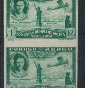 78679 - SPAIN - STAMP Set: EDIFIL # 588c IMPERF PAIR - MINT  - CATS airplane