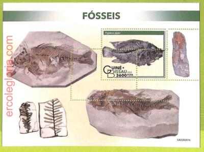 B0465 - GUINE-BISSAU - ERROR MISPERF Stamp Sheet - 2022 - Fossils