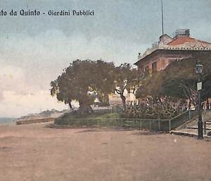ab2711 - CARTOLINA D'EPOCA - Genova Provincia : QUINTO Giardini Pubblici