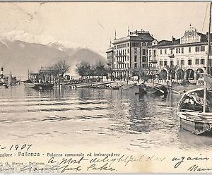 55918 -- CARTOLINA d'Epoca - LAGO MAGGIORE:  Pallanza 1907