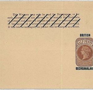 30096  - British BECHUANALAND: POSTAL STATIONERY - NEWSPAPER WRAPPER : H & G #3