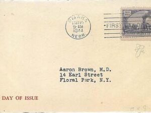 16068 - USA  - POSTAL HISTORY -  TRAINS : FDC COVER 1944