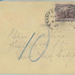 67248 -  USA - Postal History -  Columbus 2 cnt on COVER  1894 - TAXED!