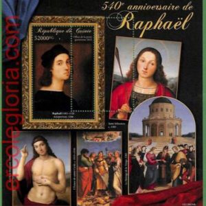 B1732 - GUINEE - ERROR MISPERF Stamp Sheet - 2023 - ART, Raphael