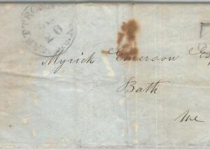72332 - UNITED STATES USA - PREPHILATELIC Cover: East Thomaston, Maine - 5 Paid