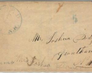 72334  - UNITED STATES USA - PREPHILATELIC Cover:  CONCORD , NH 1846  -  5 Blue