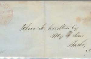 72337  - UNITED STATES USA - PREPHILATELIC Cover: LANCASTER, NH 1845 - 5