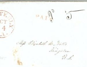 72354 - UNITED STATES USA - PREPHILATELIC Cover: WESTERLY, RI 1843 - 5 Paid